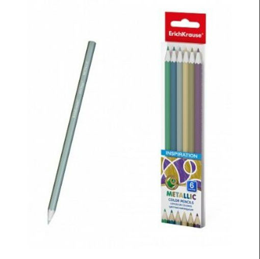 Picture of ERICHKRAUSE PENCIL COLOURS METALLIC X6 HEXAGON